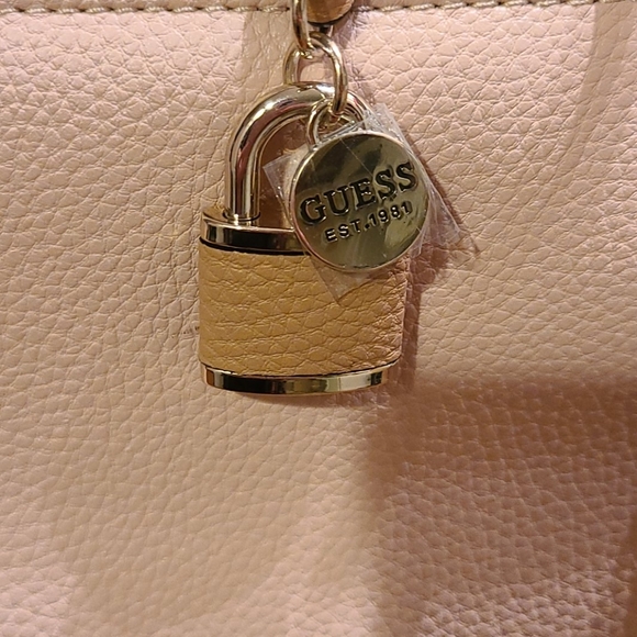 Guess large leather tote colorblock design - Picture 4 of 5